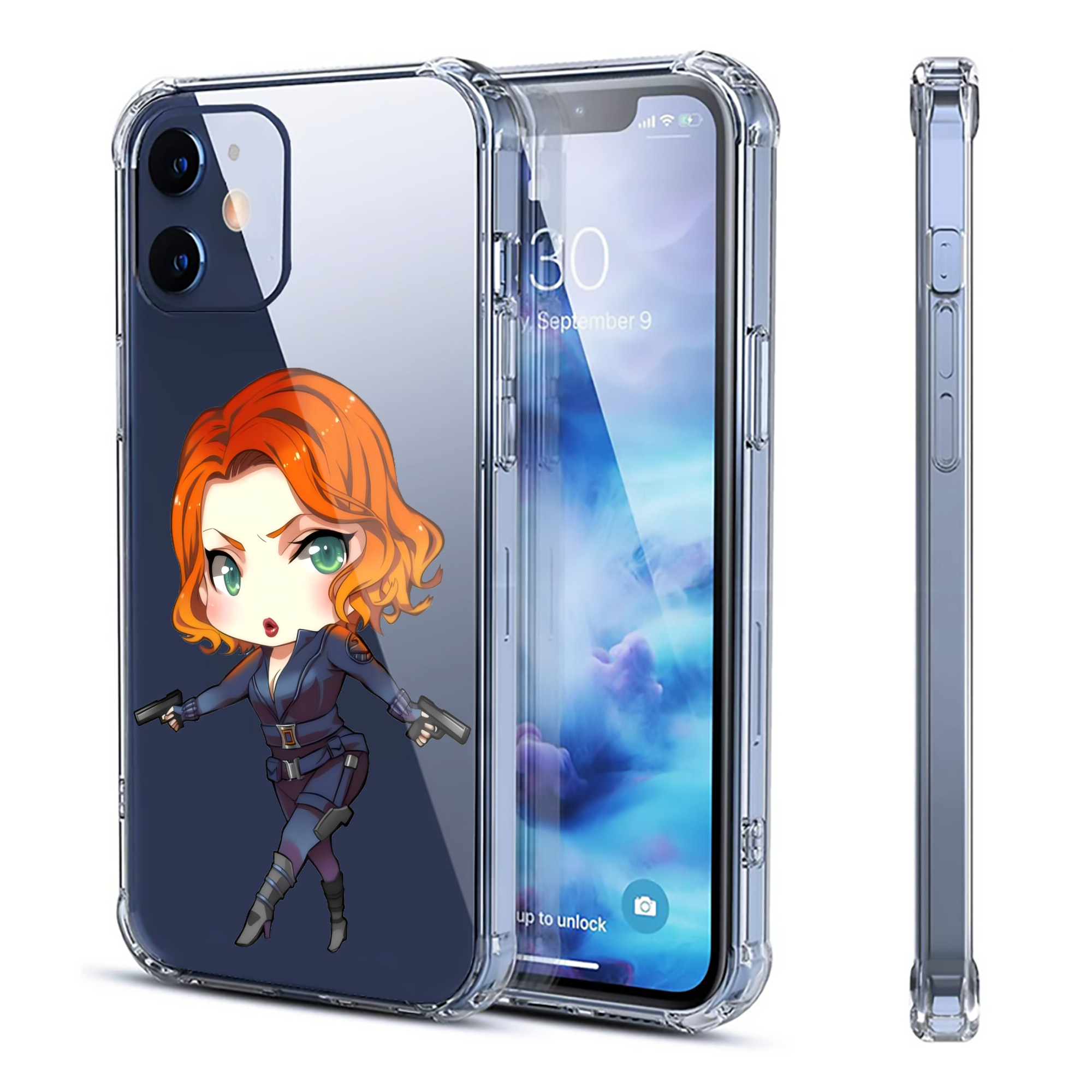 （画像用） アベンジャーズ The Avengers 【iPhone 12シリーズ対応】透明スマホケース（クリアソフトケース）